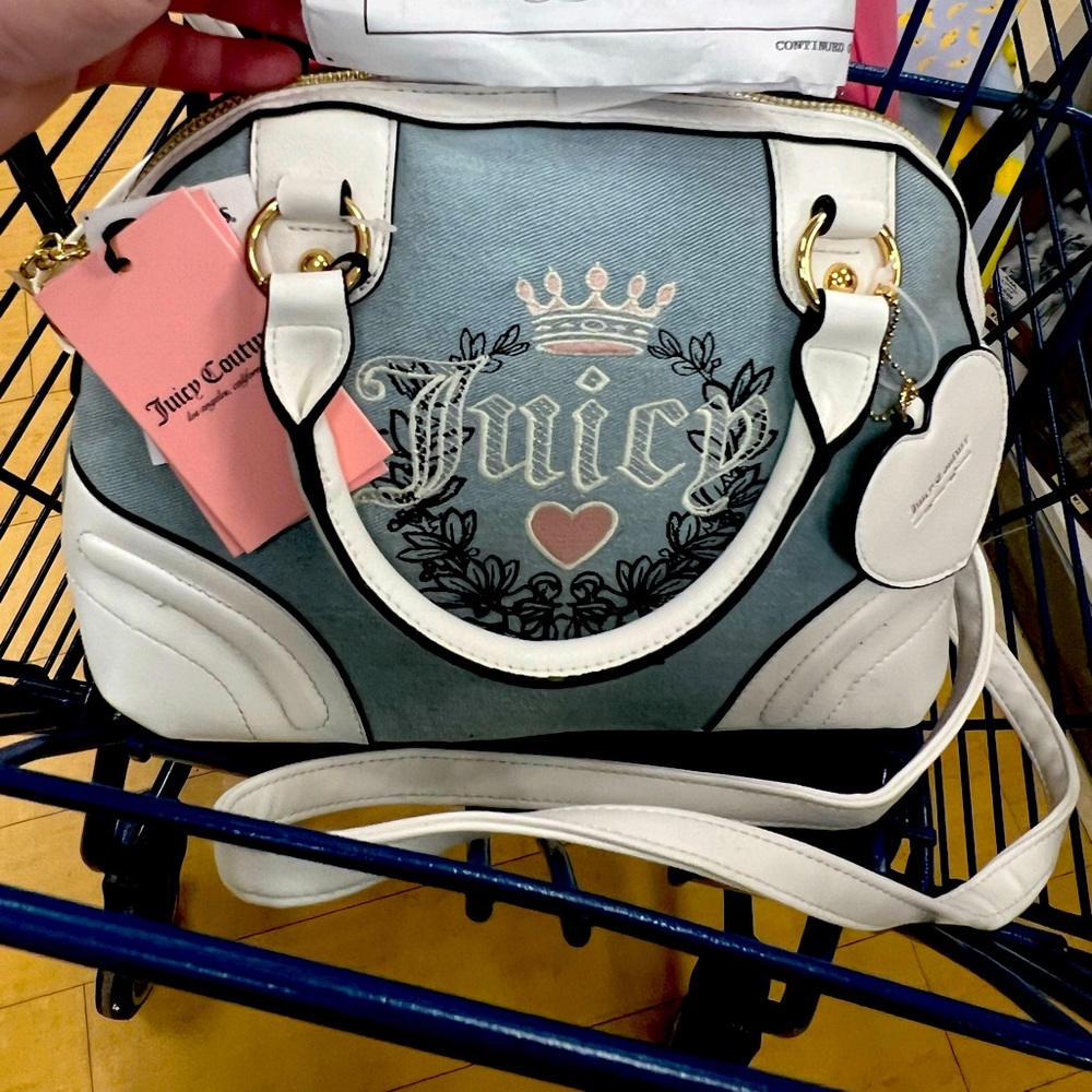 Juicy couture denim heritage satchel BNWT